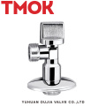 chromed plated brass toilet flush angle valve